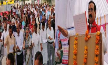 जनसंपर्क मंत्री डॉ. नरोत्तम मिश्रा ने दतिया में स्थापना दिवस समारोह में हिस्सा लिया